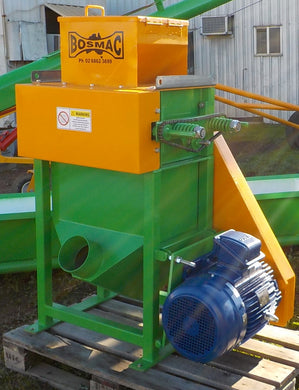 Roller Mill supplied with Stand and Hopper and Drive - 15kW 3 Phase Motor 9 tonne per hour