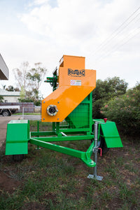 Roller Mill supplied with Stand and Hopper on Trailer - 20" 540 PTO 9 tonne per hour